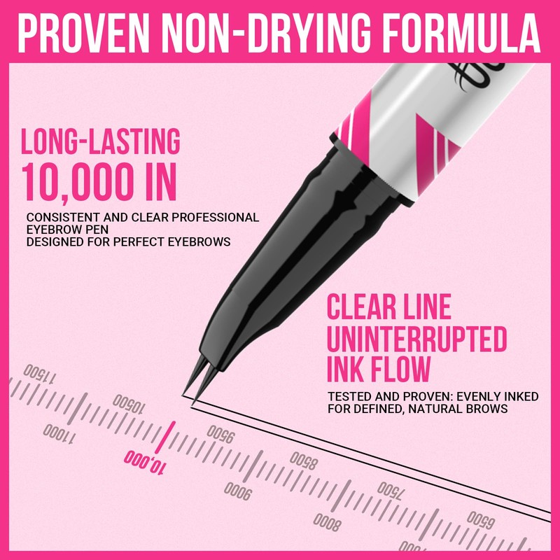 iMethod Curved Microblading Eyebrow Pencil - Eyebrow Pencil 2-in-1 Dual-Ended