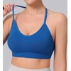 Women's Sports Bras Adjustable Y Back Spaghetti Strap Racerback Padded