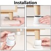 SagaSave 4Pcs Adjustable Furniture Bed Risers, 1.6-2.5 inch Anti Slip