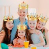 MGZTTHW Gold Paper Crowns, 10pcs Diy Birthday King Crowns Craft