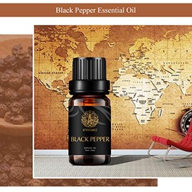 Aphrosmile Aromatherapie schwarzer Pfeffer ?therisches ?l fr Diffusoren, 10ml 100% Pure Black Pepper Essential Oil fr Haut & Haarpflege, Therapeutic Grade schwarzer Pfeffer ?therisches ?l fr Luftbefeuchter