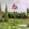 Teamson Home Tulip Kinetic Metal Weather Resistant 360 Degrees Swivel