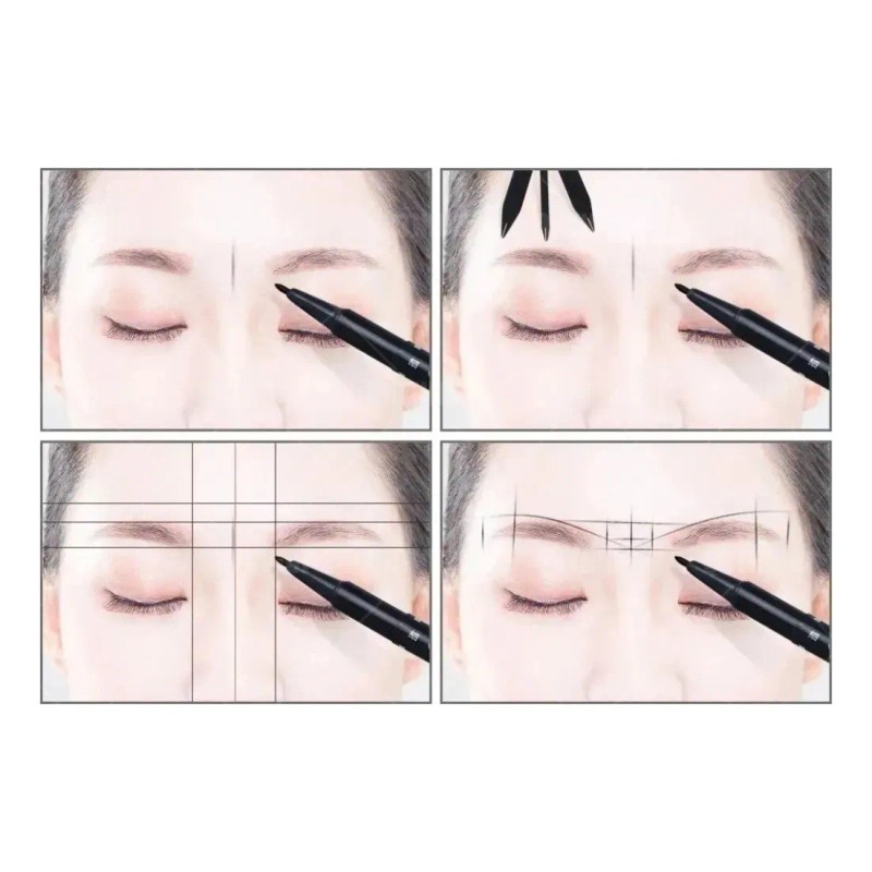 Regla Aurea Compas Giratorio Para Diseño Cejas