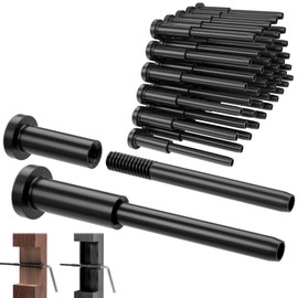 CELYND Black Cable Railing Hardware - 40 Pack 1/8" T316 Stainless Steel Invisible Receiver Swage Stud End for 2"x2" Wood Metal Post - Deck Cable Railing Kit