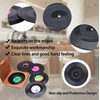 Soundzero Pack of 12 Retro Vinyl Record Coasters, Retro Coffee