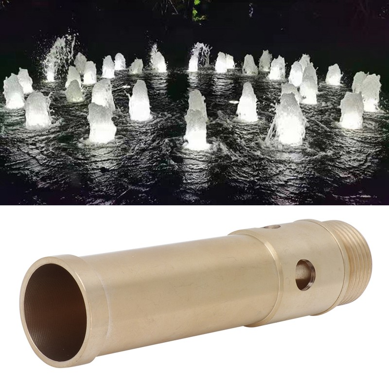 Bubbling Fountain Nozzle Brass Foam Pond Sprinkler for Garden Parks