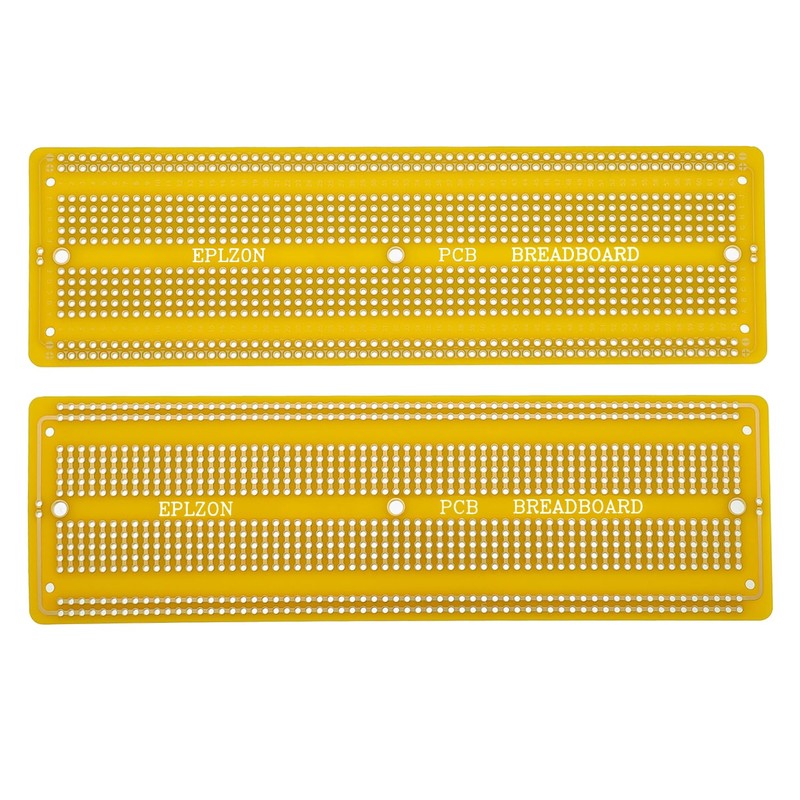 EPLZON 3 Pieces 6.8 x 2.05 Inch Breadboard Solderable Prototype