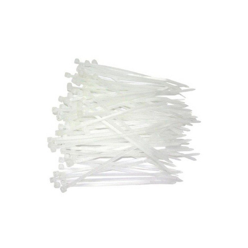 TECHly 100pièce (S) – Cable Ties White 200 mm x