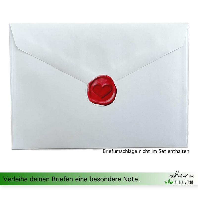 120 Envelope Stickers in Wax Seal Design for Invitations, Wedding,