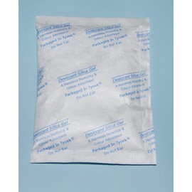 celloexpress 50g Silica Gel Pouches - Pack of 10 - Total Gel Weight 500g - Silica Gel in Tyvek Fabric Sachets (50g, 10)