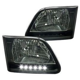 Spec-D Tuning LH-F15097G-RS Smoke Headlight (Led Euro)