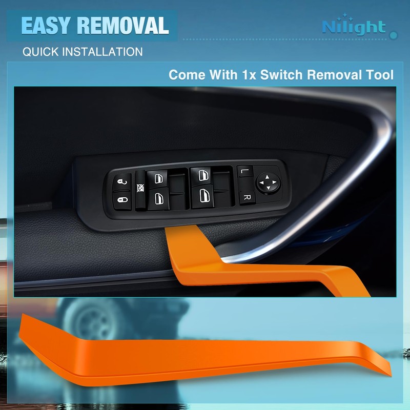 Nilight Master Power Window Switch Compatible for 2013 2014 2015