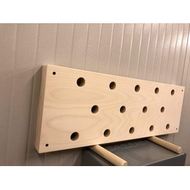 The Plyobox Warehouse 12"x34" Horizontal Climbing Pegboard