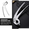 2 Pieces Aluminium Alloy Bowl Gripper Anti-scalding Tongs with Ergonomic