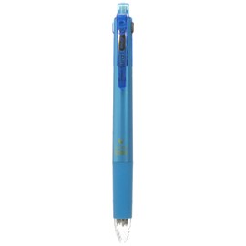 Zebra Multi Function Surari 4＋S Black/Red/Blue/Green Ink 0.5mm Ballpoint Pen, 0.5mm Mechanical Pencil, Light Blue Body