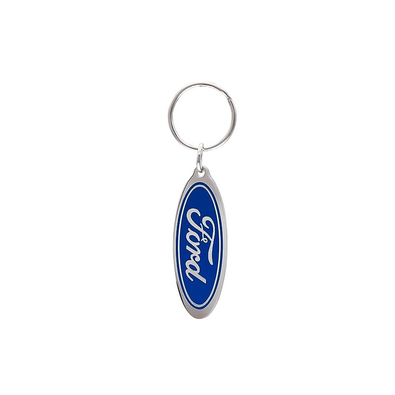 Plasticolor Llavero Esmaltado con Logo Ovalado 004191R01, Plateado