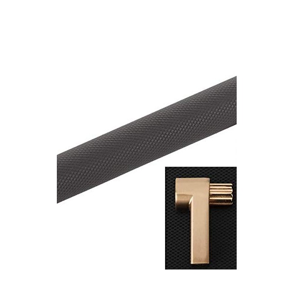 Emtek Select Knurled Cabinet Pull with Satin Copper Finish (SCU)