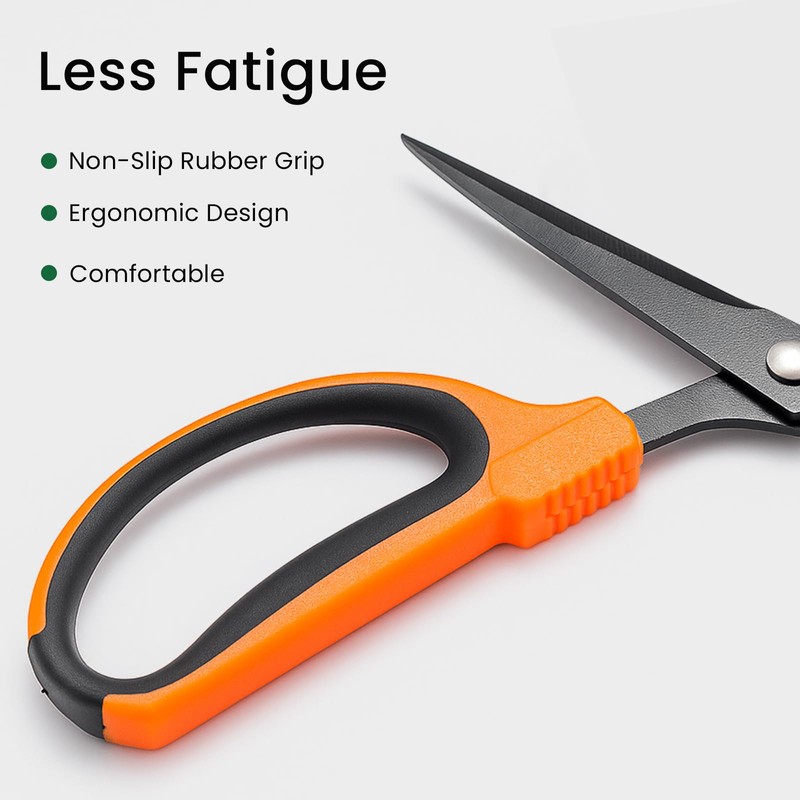 GROWNEER 6 Packs Trimming Scissors Teflon Coated Non Stick Blades