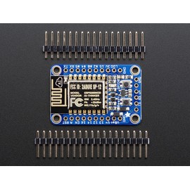 Adafruit Huzzah ESP8266 Breakout - WiFi Microcontroller with Lua & Arduino IDE Support, 80MHz CPU, 176KB RAM, 9 GPIO Pins, 1 Analog Input, 2 UART Pins, 2 Power Inputs, CE/FCC Certified
