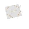 artifêtes White and Gold Guest Book with Moulding 21cm