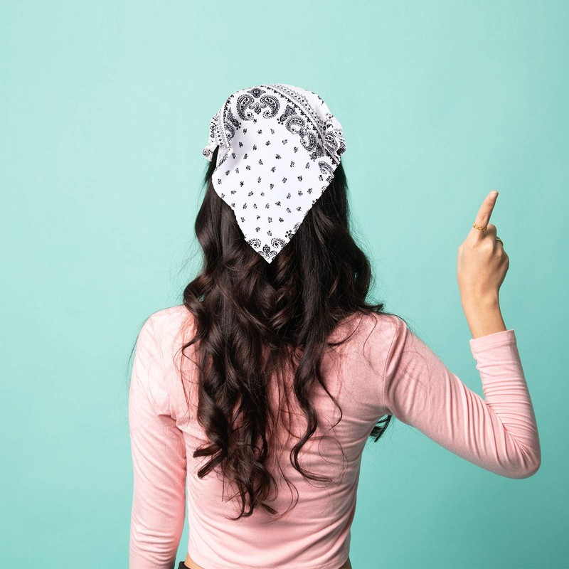 Pañuelo elástico para el pelo, 4 piezas, diseño vintage, turbante