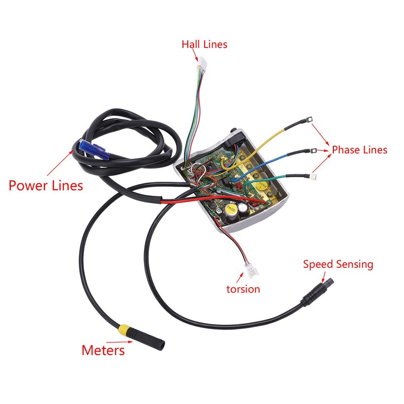 Electric Bicycle Middle Motor Built in Controller 6 Pin Replacement