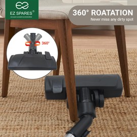 EZ SPARES Replacement for Universal Vacuum Cleaner Floor Brush Head, 1 1/4" 32mm 2 New Functions Choose (On Floor&Carpet),Vacuum Cleaner Parts Attachment Accessory