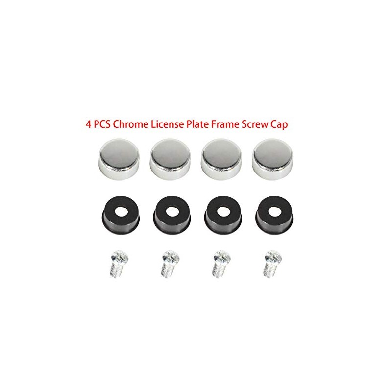 2PCS Stainless Steel License Plate Frame Cover Holder for Genesis