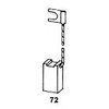 'Carbon Brushes for Metabo Grinder – 6,4x6,4x14,5 mm/6161 2.4x2.4x5.5 –