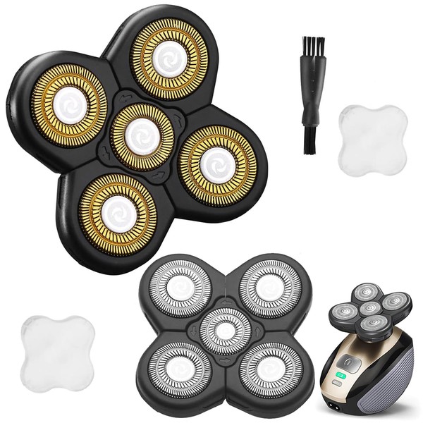 Universal 2PCS 5 Blades Head Shaver Replacement blades Compatible with