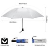 G4Free Liteflex Hiking Umbrella Small Mini Ultralight 43" Silver Travel