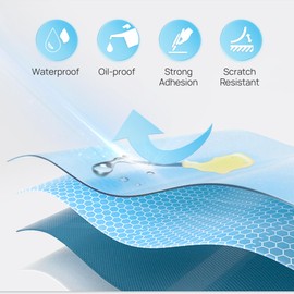 Thermal Labels for POLONO PM220S Label Maker, 2 inch (50mm) Thermal Label, Waterproof, Multi-Purpose Label Tape, 1 Roll of 150 Self-Adhesive Thermal Paper Gradient Pink