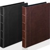 Marspark 2 Pcs Vintage Hardback 3 Ring Binder Professional Leather