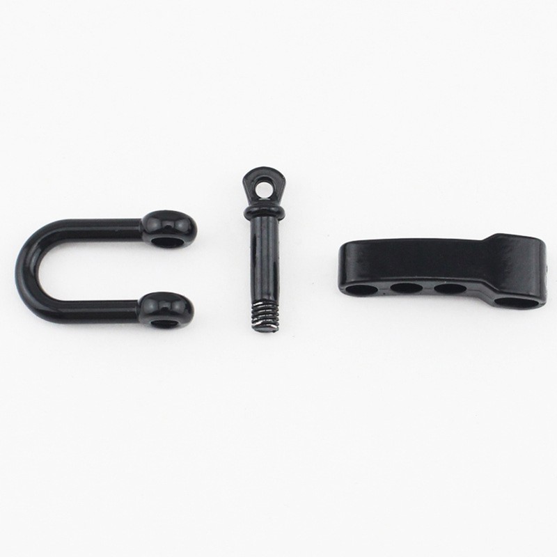 10PCS Alloy U Shaped Shackle Buckle with 4 Holes for