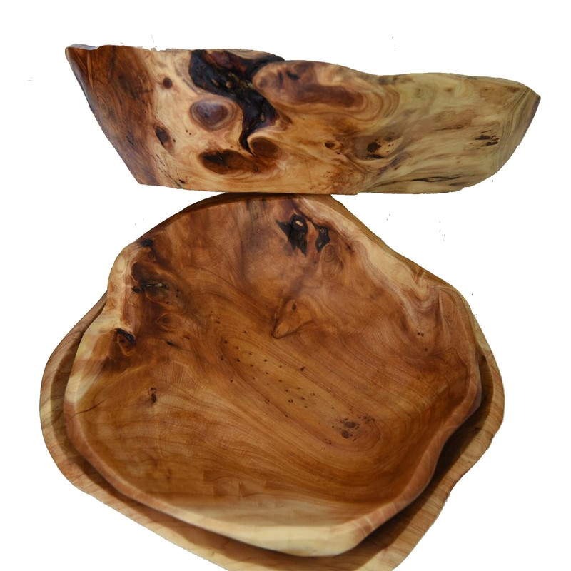 JFFLYIT Creative Wood Bowl - Root Carved, Handmade, Natural Real