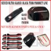 S SIZVER Ultra Finish Glossy-Black Series 8pcs Door Handle Covers