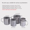 Boundless Voyage Titanium Pour Over Coffee Filter Holder Outdoor Camping