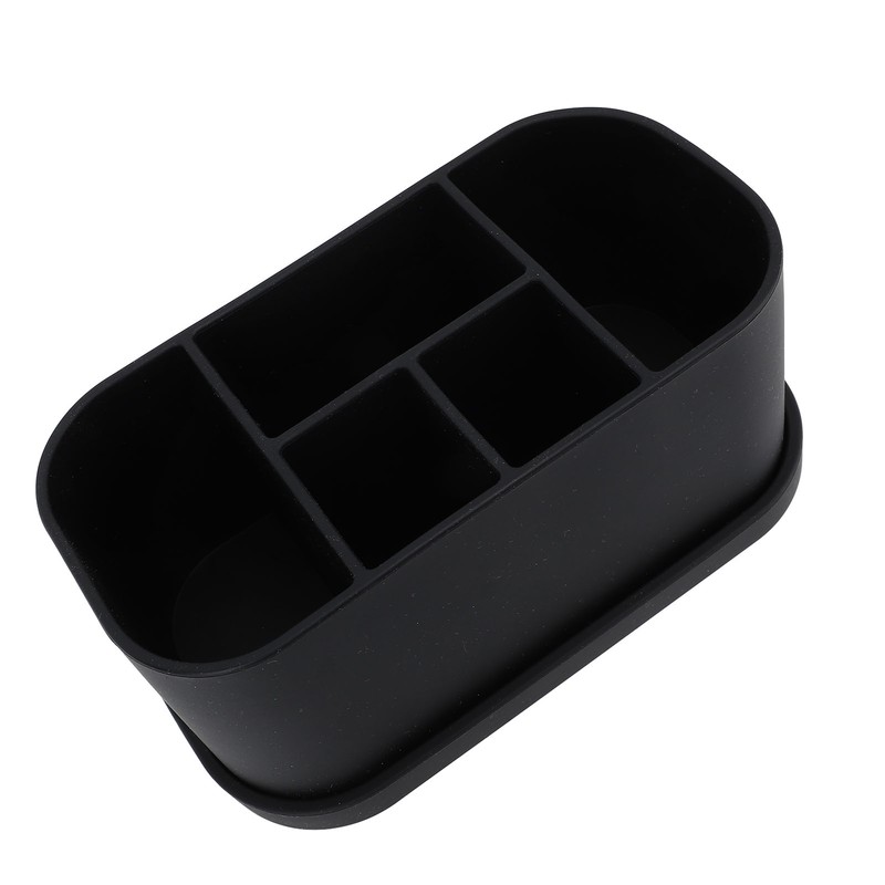 Silicone Toothbrush Toothpaste Holder Multipurpose 5 Slots Drainage Holes Bathroom