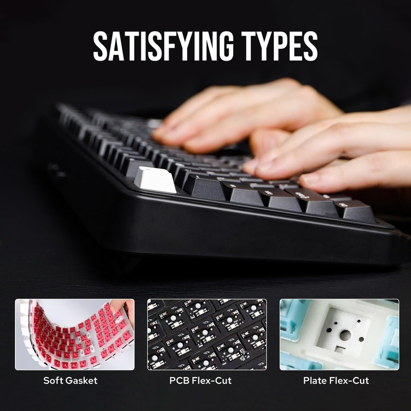 EPOMAKER TH99 Tri-Mode Wireless Mechanical Keyboard with 8000mAh Battery, Hot