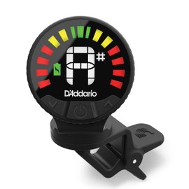 Planet Waves D'Addario Accessories Nexxus 360 Rechargeable Guitar Tuner - Clip On Guitar Tuner - Acoustic Guitar Tuner - Electric Guitar Tuner - 24 Hours of Tuning Time per Charge - Rotates 360-degrees