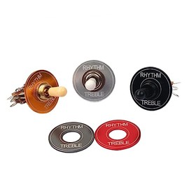 Totority Metal Guitar Pickup Selector Toggle Switch 3-way Selection Chrome Grey 12mm Threaded Mounting Hardware