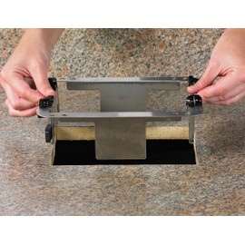 San Jamar H2005CLBK Venue in-Counter Napkin Dispenser, Fullfold, 7" x 5.5" x 20", Clear/Black