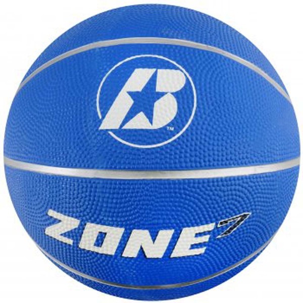 Baden Men's Zone Rubber Basketball, Indoor and Outdoor Ball, Blue, Size 7