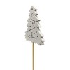 DARO DEKO Wooden Flower Stakes, Christmas Tree Stakes, 36 cm