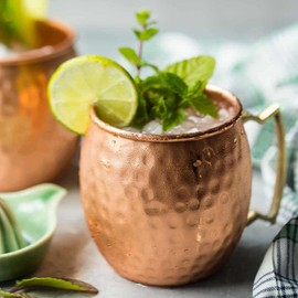 Zap Impex Moscow Mule Mugs Copper Mugs Brass Handle Ideal for Any Chilled Drink for Entertainment and Bar or Home Great Bar Gift Set of 4