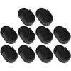 cyclingcolors 10 x Oval Tube Holder Clothes Rail Wardrobe Rail