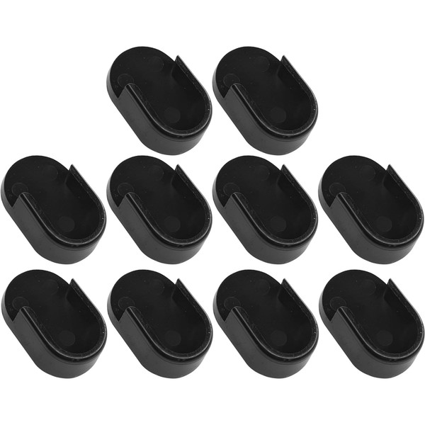 cyclingcolors 10 x Oval Tube Holder Clothes Rail Wardrobe Rail
