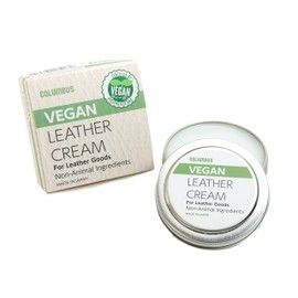 Columbus Vegan Leather Cream, No Animal Ingredients, 1.8 oz (50 g), Mushock