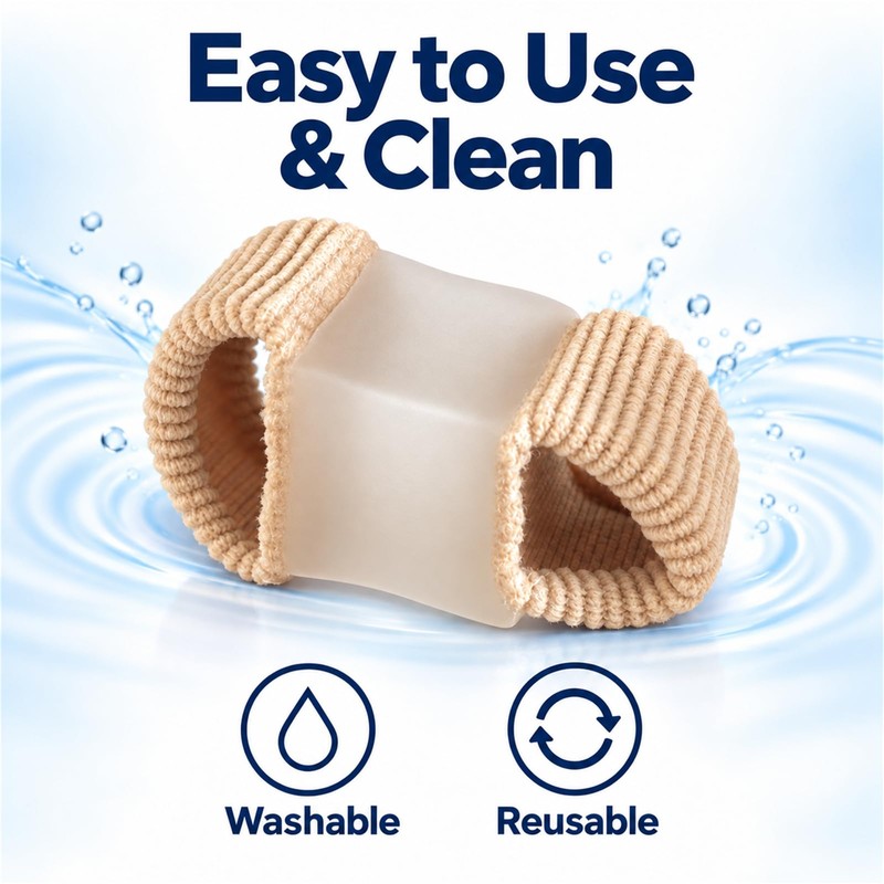 2 Pack Toe Spacers, Big Toe Separators for Women Men,