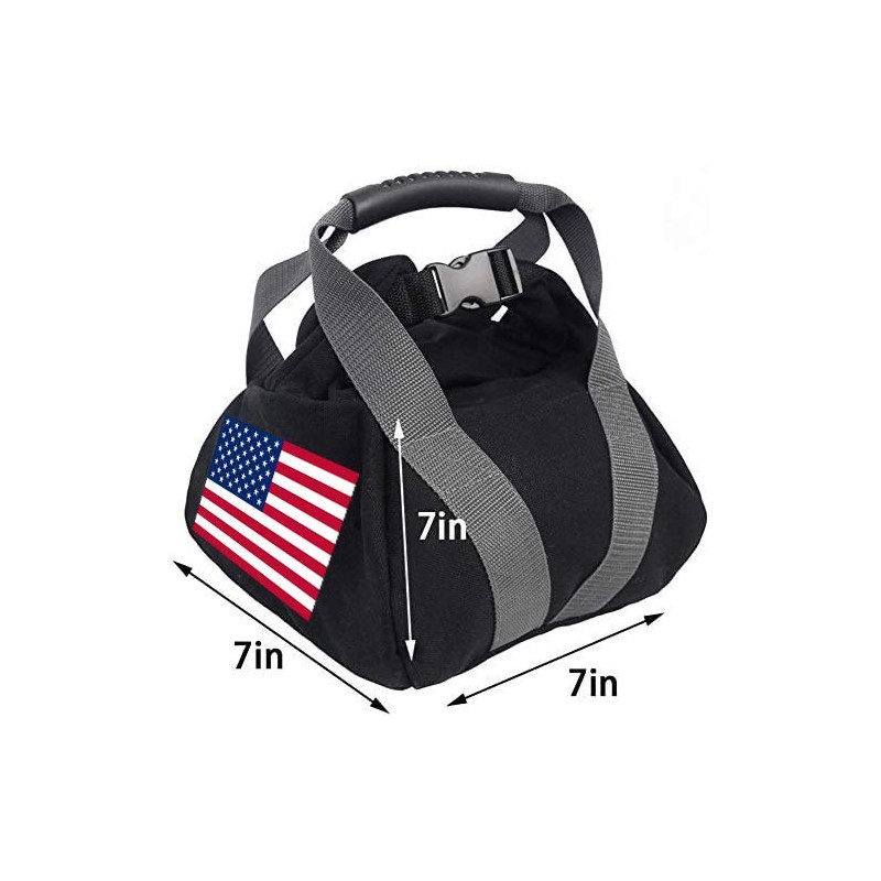 2 Pcs Adjustable Canvas-Kettlebell-Sandbag wtih Handle for Training Home Training,